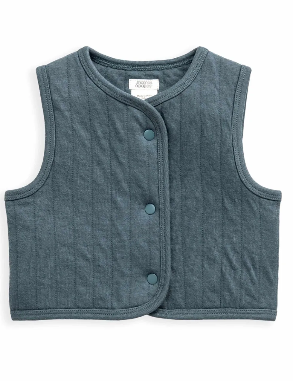 2pc Cotton Rich Gilet & Romper Set (0-12 Mths)