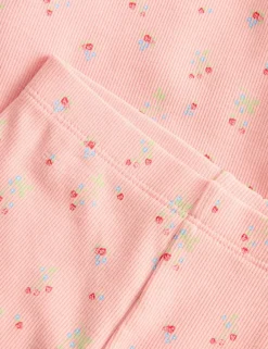 3pc Cotton Rich Jersey Strawberry Ditsy Outfit (0-3 Yrs)