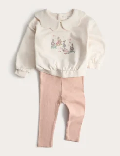 2pc Cotton Rich Peter Rabbit™ Collar Sweat Outfit (0-3 Yrs)