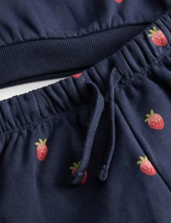 2pc Cotton Rich Strawberry Top & Bottom Outfit (0 Mths-3 Yrs)