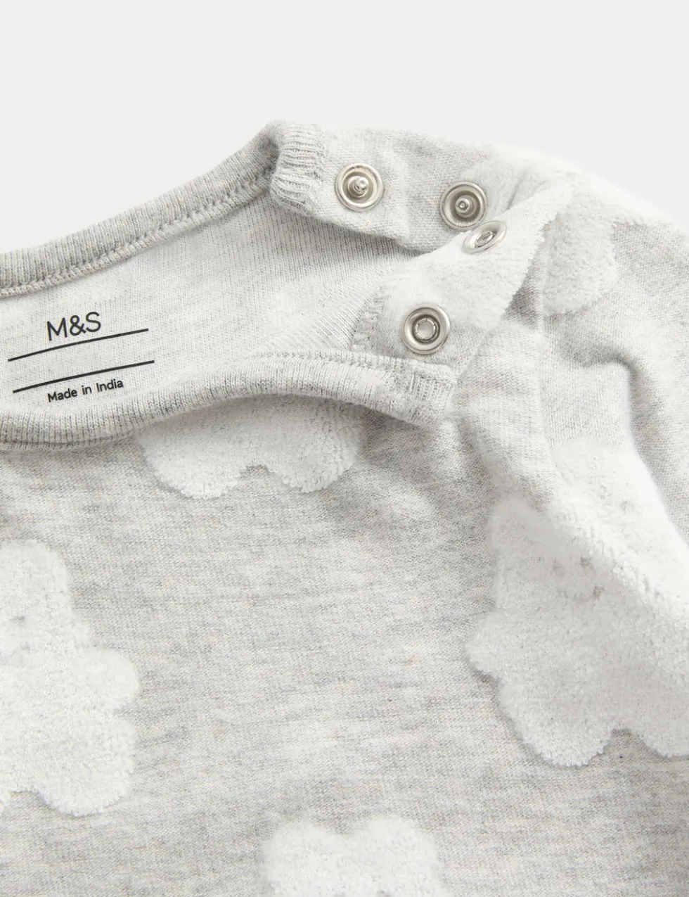 2pc Cotton Rich Textured Outfit (0-12 Mths)