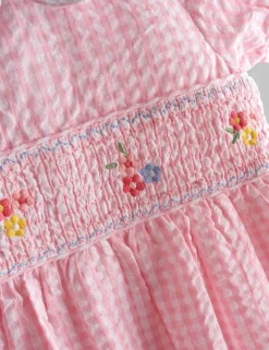 2pc Gingham Smocked Dress Set (0 Mths-5 Yrs)