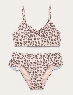 3pc Leopard Bikini with Rash Vest (6-16 Yrs)