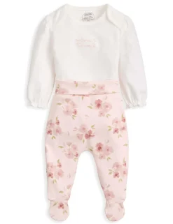 2pc Pure Cotton Bodysuit & Leggings Set (0-12 Mths)