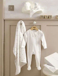 4pc Pure Cotton Bunny Gift Set (0-3 Mths)