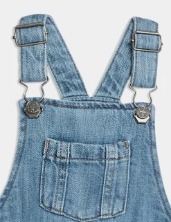 2pc Pure Cotton Denim Dungaree Outfit (0-3 Yrs)