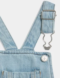 2pc Pure Cotton Denim Dungaree Outfit (0-3 Yrs)