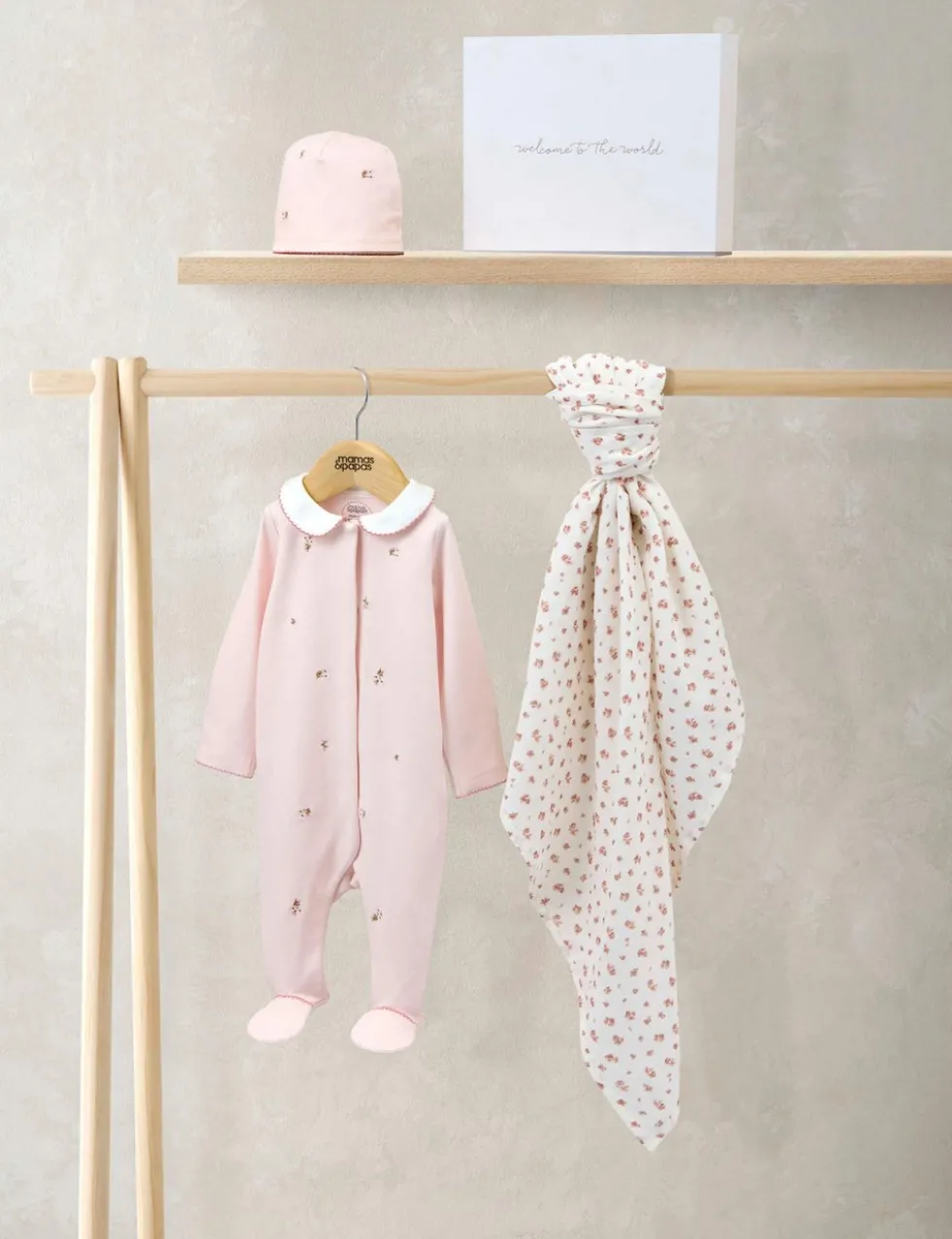 3pc Pure Cotton Embroidered Starter Set (0-6 Mths)