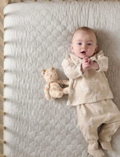 2pc Pure Cotton Giraffe Outfit (7lbs-1 Yrs)