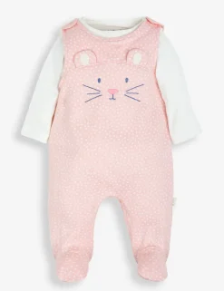 2pc Pure Cotton Mouse Outfit (0-18 Mths)