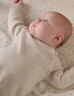 2pc Pure Cotton Slogan Outfit (0-9 Mths)