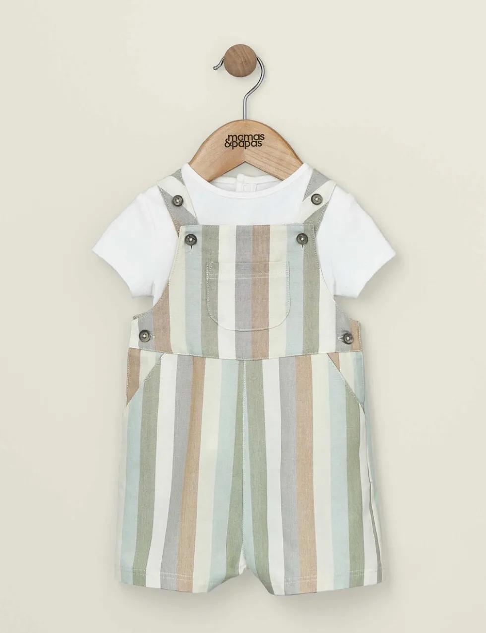 2pc Pure Cotton Striped Outfit (0-36 Mths)