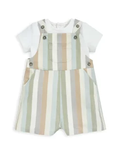 2pc Pure Cotton Striped Outfit (0-36 Mths)