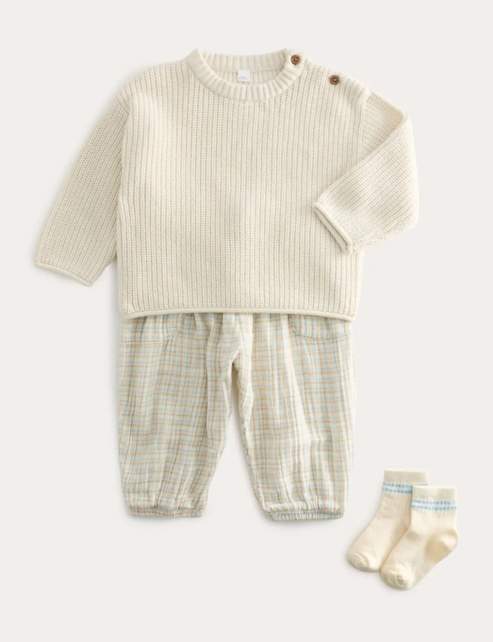 3pc Pure Cotton Top & Bottom Outfit (0-5 Yrs)