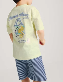 2pc Pure Cotton T-Shirt And Shorts Outfit (2-8 Yrs)