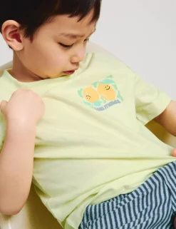 2pc Pure Cotton T-Shirt And Shorts Outfit (2-8 Yrs)