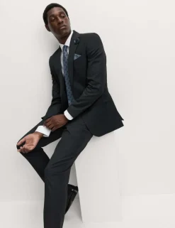 4pc Regular Fit Easy Iron Shirt and Tie Set