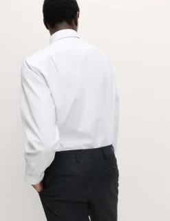 4pc Regular Fit Easy Iron Shirt and Tie Set