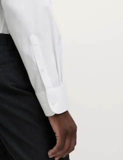 4pc Regular Fit Easy Iron Shirt and Tie Set