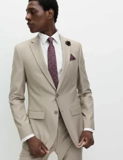 4pc Slim Fit Easy Iron Shirt and Tie Set