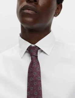 4pc Slim Fit Easy Iron Shirt and Tie Set