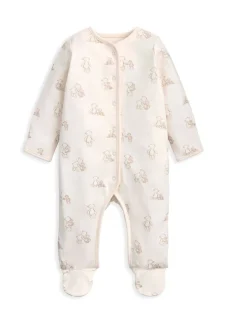 4pc Teddy Bear Bodysuit and Hat Set (0-9 Mths)