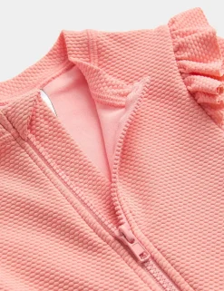 2pc Textured All in One Swim Set (0-3 Yrs)