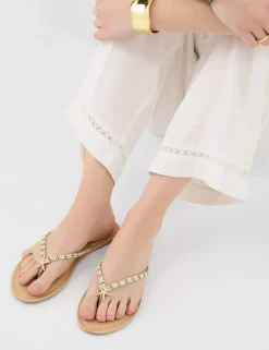 Pearl Starfish Flip Flops