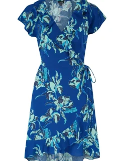 Penny Frill Wrap Woven Beach Dress