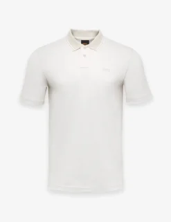 PeoxfordNew Pure Cotton Pique Tipped Collar Polo Shirt