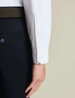 Performance Cotton Blend Long Sleeve Polo Shirt