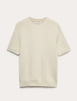 Performance Mercerised Cotton Knitted T-Shirt