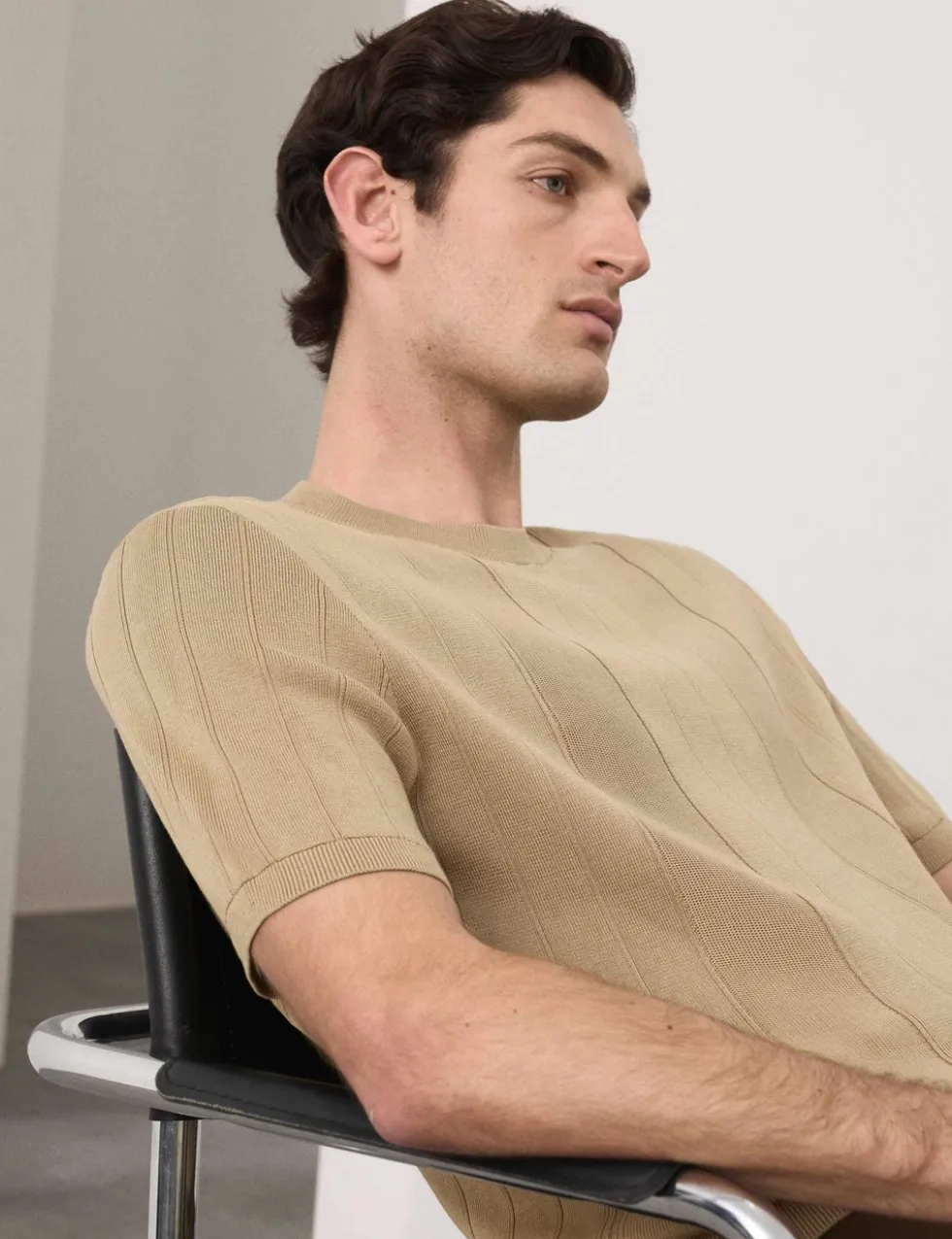 Performance Mercerised Cotton Knitted T-Shirt