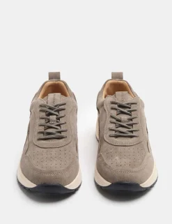 Performance Suede Lace up Trainers
