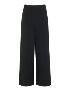 Petite Jersey Side Zip Wide Leg Trousers