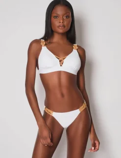 Phoebe Padded Ring Detail Triangle Bikini Top