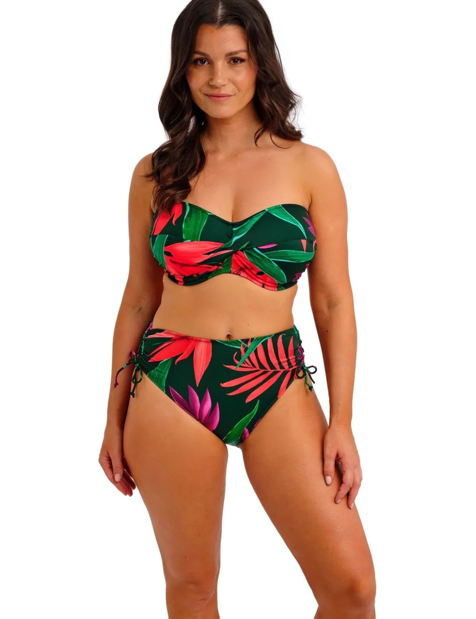 Pichola Floral High Waisted Bikini Bottoms