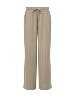 Pinstripe Wide Leg Trousers