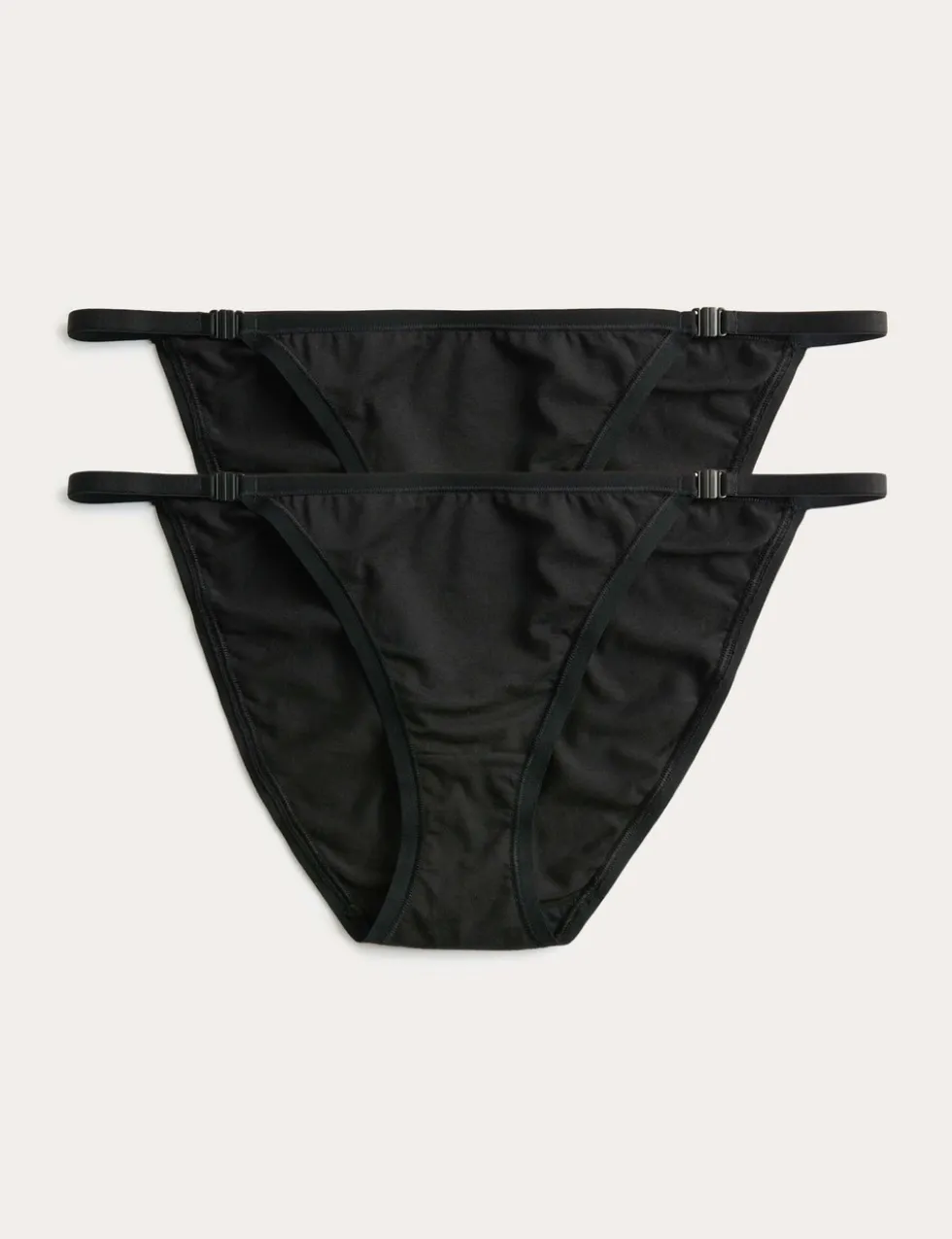 2pk Adaptable Clasp Bikini Knickers