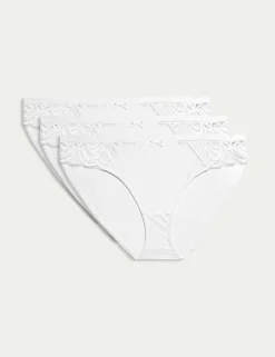 3pk Amelia Lace Bikini Knickers