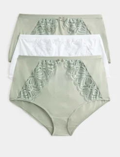 3pk Amelia Lace Full Briefs