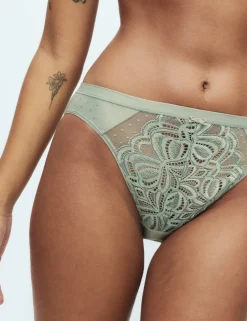 3pk Amelia Lace High Leg Knickers