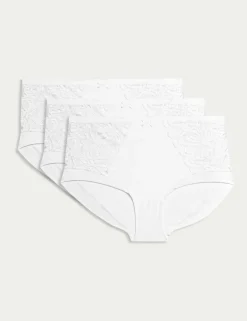 3pk Amelia Lace High Rise Shorts