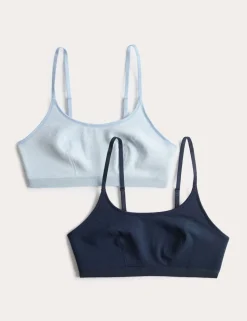 2pk Cotton First Bra Crop Tops