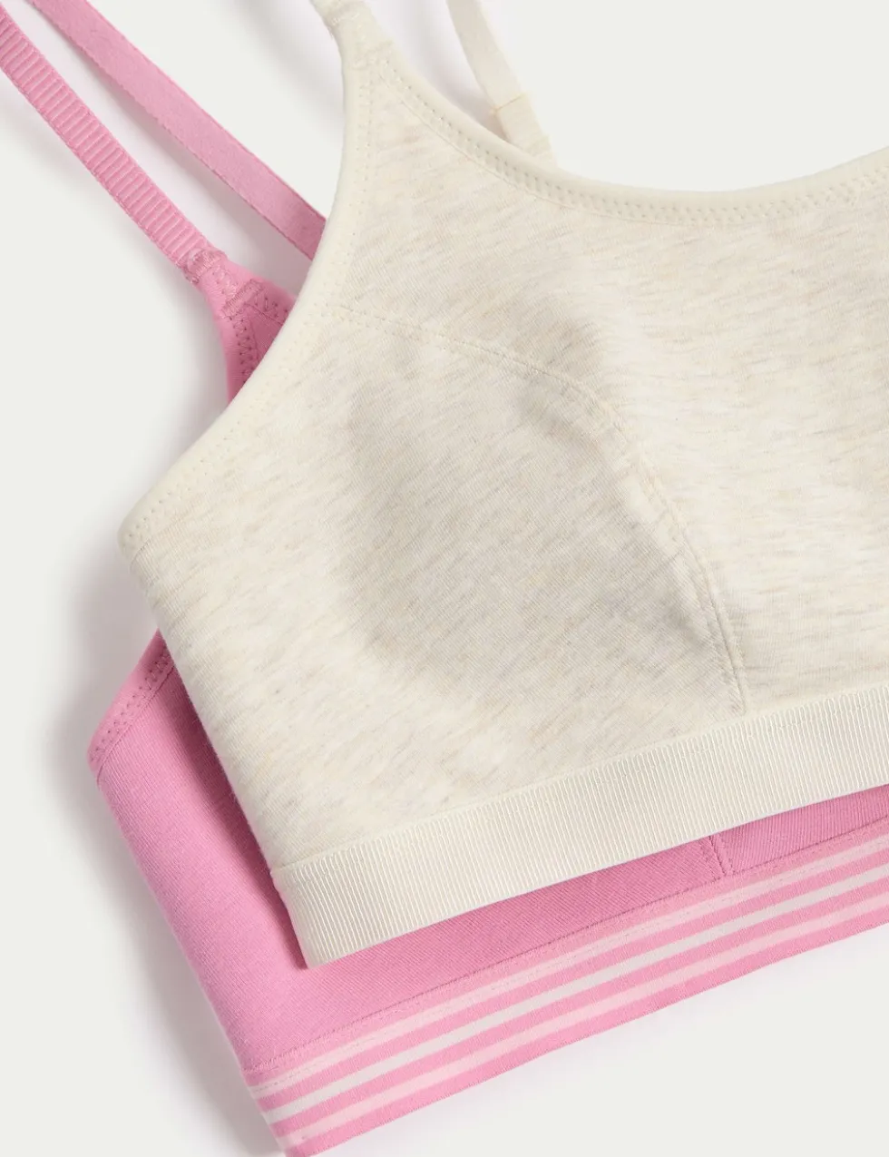 2pk Cotton First Bra Crop Tops