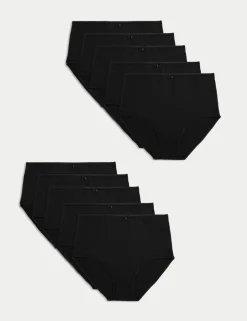 10pk Cotton Lycra® Full Briefs