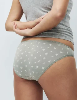 5pk Cotton Lycra™ Printed Bikini Knickers