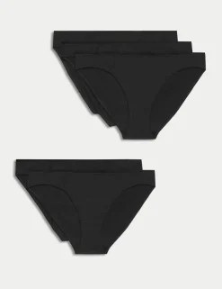 5pk Cotton Modal Bikini Knickers