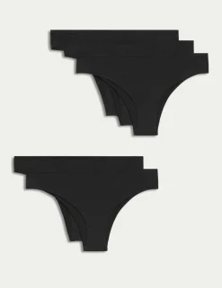 5pk Cotton Modal Brazilian Knickers