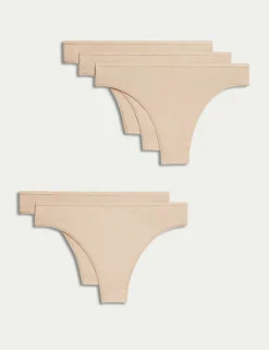5pk Cotton Modal Brazilian Knickers